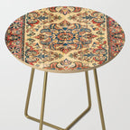 Kashan  Antique Central Persian Rug Print Side Table Gallery Image 2