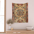 Kashan  Antique Central Persian Rug Print Wall Tapestry Gallery Image 2