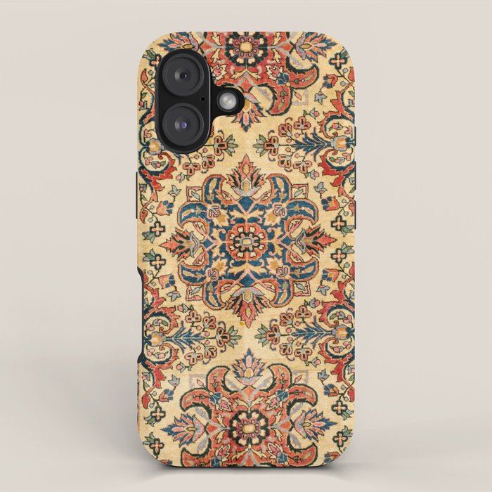 Kashan  Antique Central Persian Rug Print iPhone Case Gallery Image 1