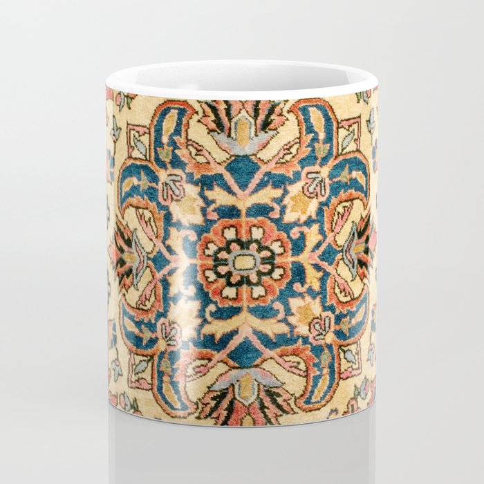Kashan  Antique Central Persian Rug Print Coffee Mug Gallery Image 4