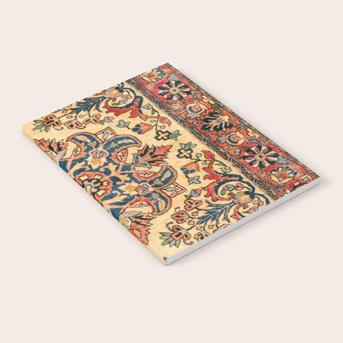 Kashan  Antique Central Persian Rug Print Notebook Gallery Image 2