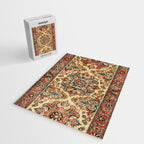 Kashan  Antique Central Persian Rug Print Jigsaw Puzzle Gallery Image 2