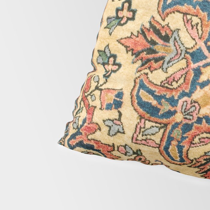 Kashan  Antique Central Persian Rug Print Pillow Sham Gallery Image 4