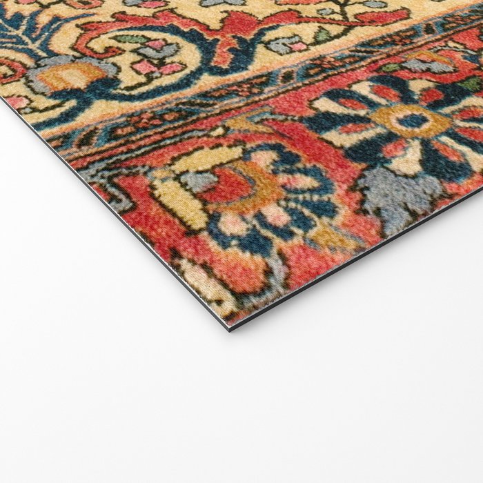 Kashan  Antique Central Persian Rug Print Welcome Mat Gallery Image 2