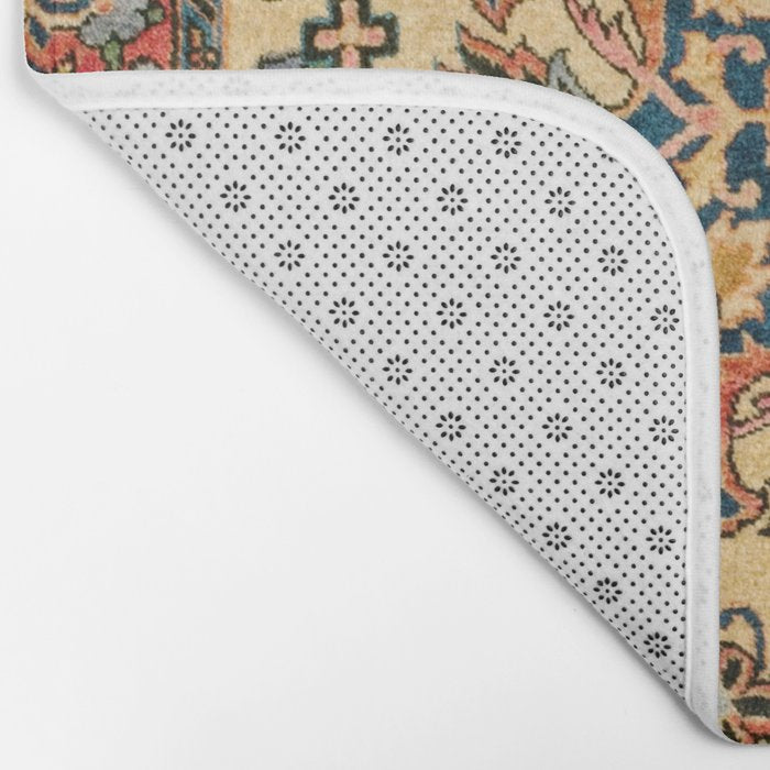Kashan  Antique Central Persian Rug Print Bath Mat Gallery Image 2