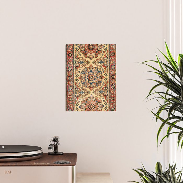 Kashan  Antique Central Persian Rug Print Poster Gallery Image 2