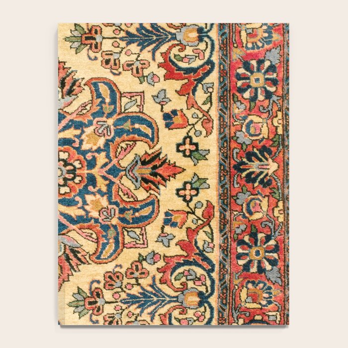 Kashan  Antique Central Persian Rug Print Notebook Gallery Image 4