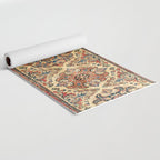 Kashan  Antique Central Persian Rug Print Yoga Mat Gallery Image 2