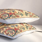 Kashan  Antique Central Persian Rug Print Pillow Sham Gallery Image 3