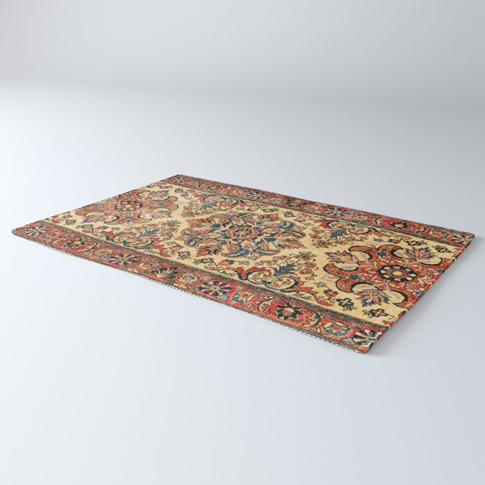 Kashan  Antique Central Persian Rug Print Rug Gallery Image 3