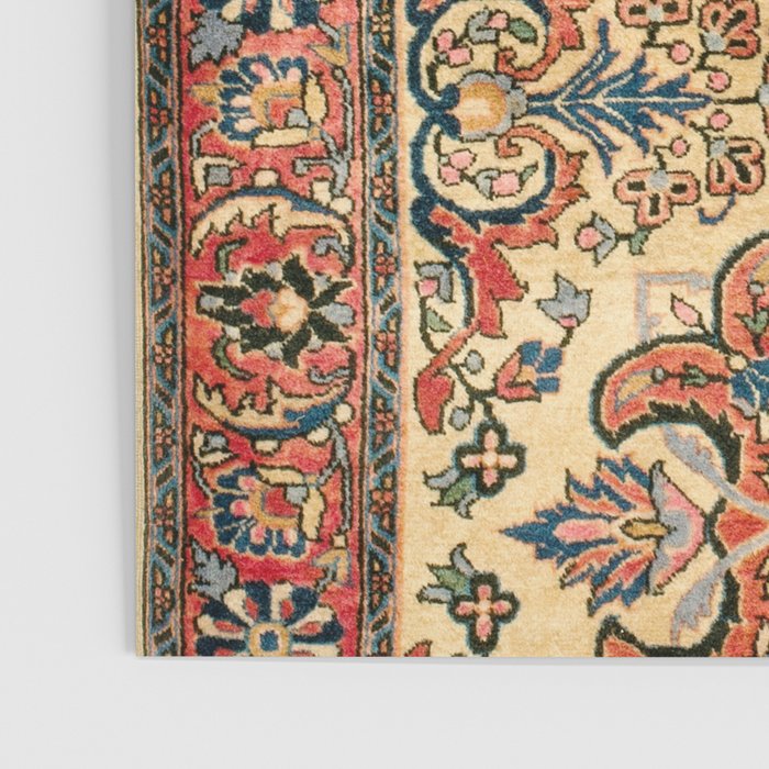 Kashan  Antique Central Persian Rug Print Poster Gallery Image 3