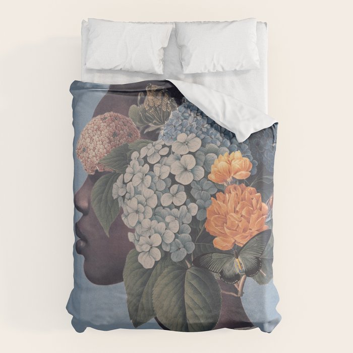 Floral Portrait 37 Duvet Cover Gallery Image 1