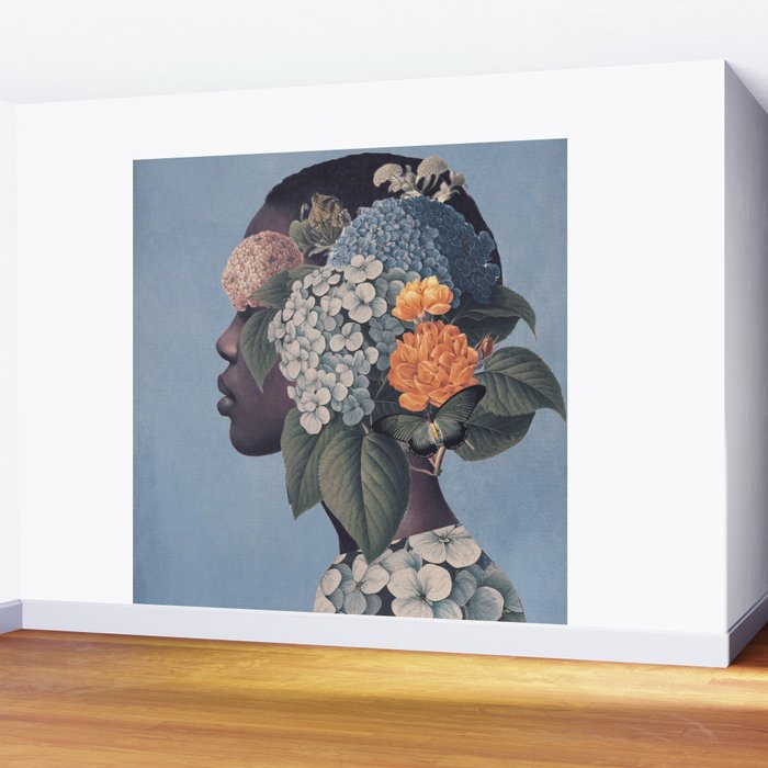 Floral Portrait 37 Wall Mural Gallery Image 2