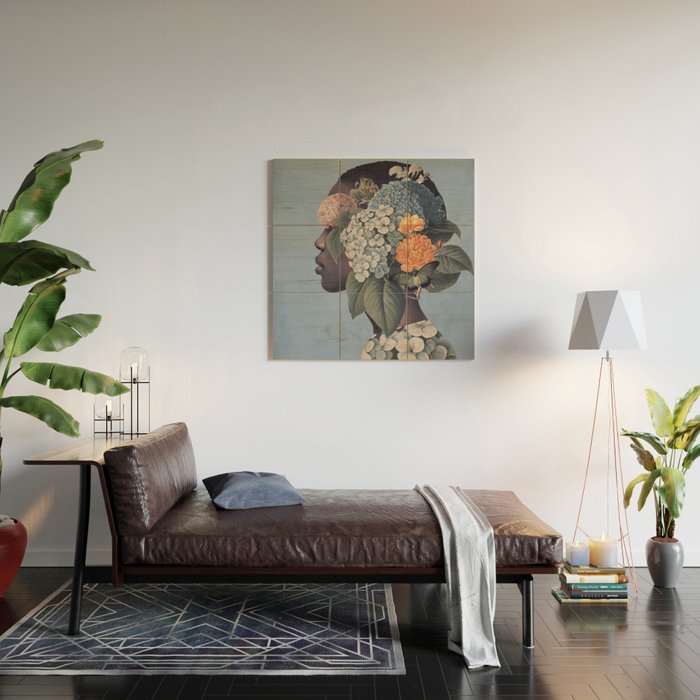 Floral Portrait 37 Wood Wall Art Gallery Image 2