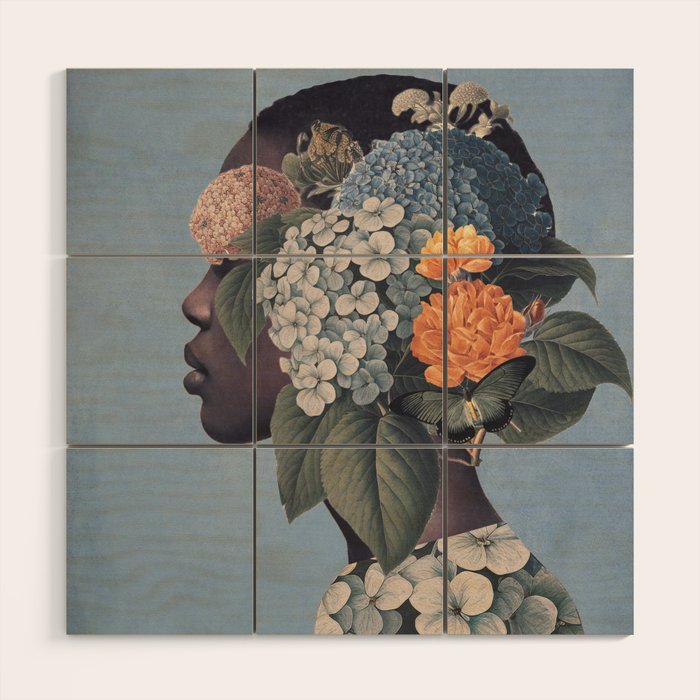 Floral Portrait 37 Wood Wall Art Gallery Image 1