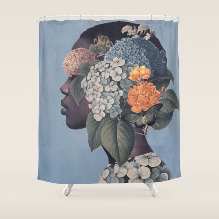 Floral Portrait 37 Shower Curtain Gallery Image 1