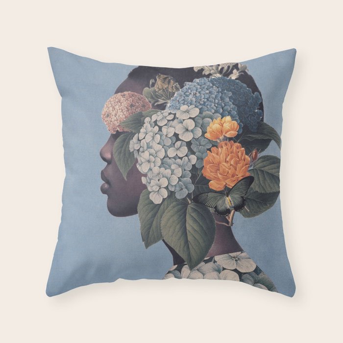 Floral Portrait 37 Throw Pillow Gallery Image 6