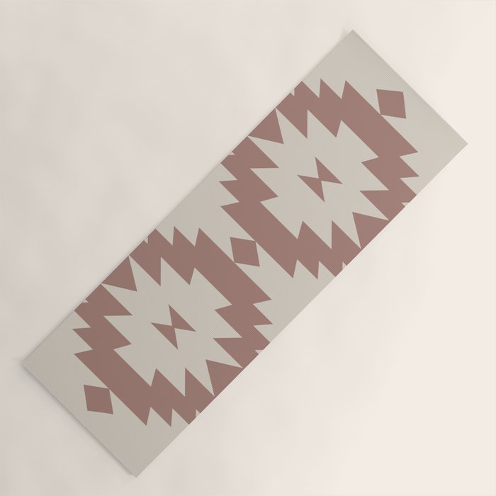 Southwestern Minimalism - Neutral Rose Beige Yoga Mat Gallery Image 1
