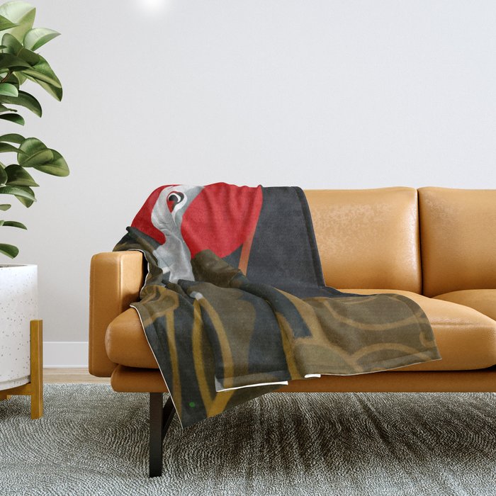 White Tip Reef Shark Throw Blanket Gallery Image 1