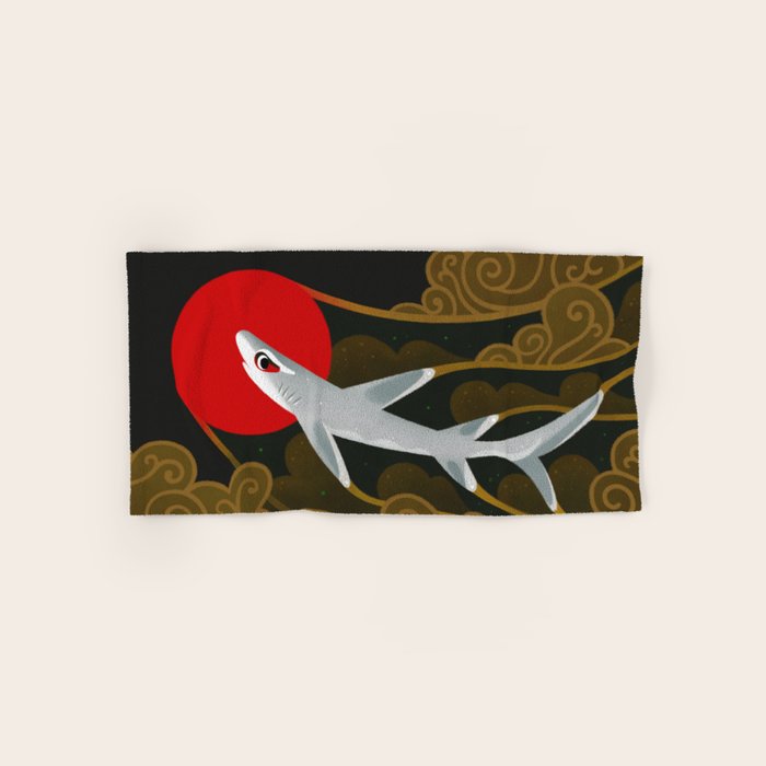 White Tip Reef Shark Bath Towel Gallery Image 1