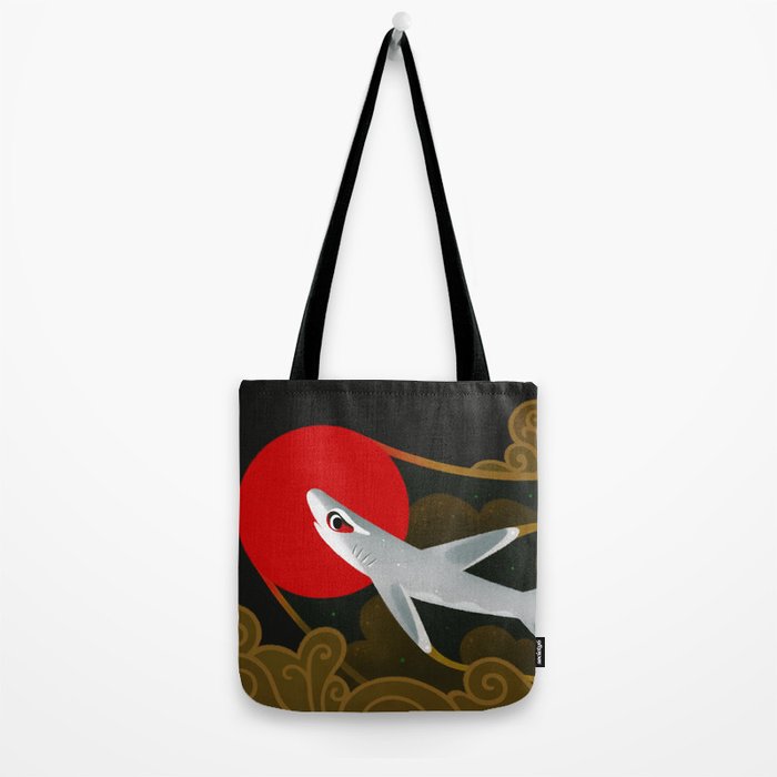 White Tip Reef Shark Tote Bag Gallery Image 2