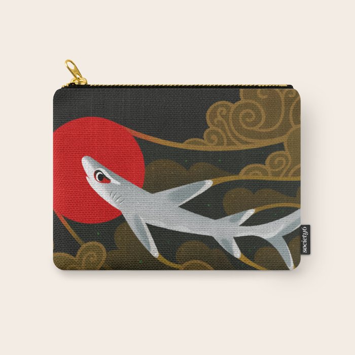 White Tip Reef Shark Carry All Pouch Gallery Image 1