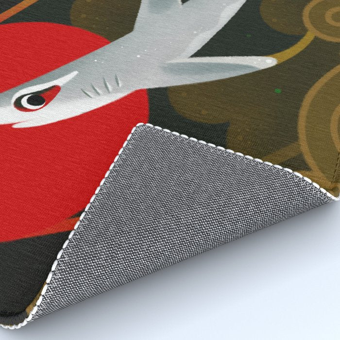 White Tip Reef Shark Rug Gallery Image 4