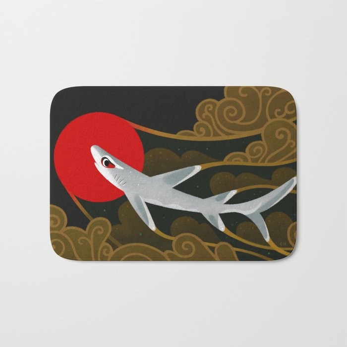 White Tip Reef Shark Bath Mat Gallery Image 1