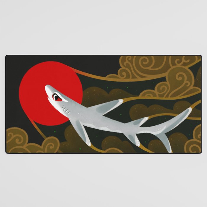 White Tip Reef Shark Desk Mat Gallery Image 3