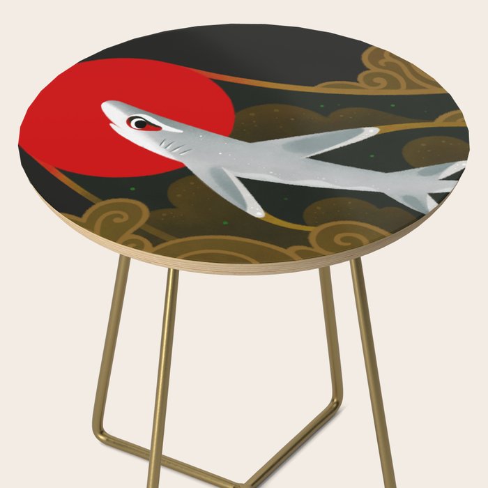White Tip Reef Shark Side Table Gallery Image 2
