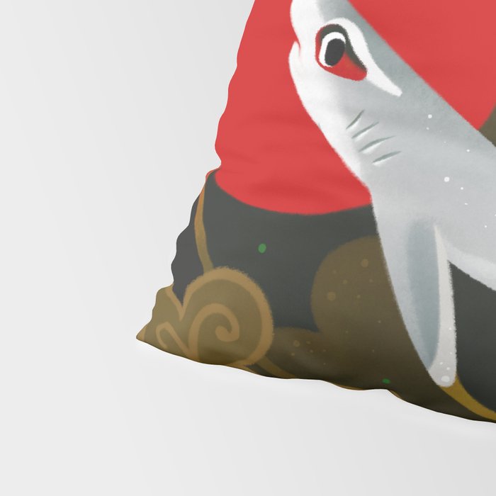 White Tip Reef Shark Pillow Sham Gallery Image 4