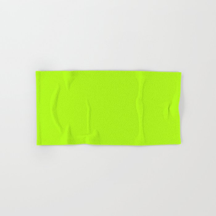 Solid Bright Green Yellow Neon Color Towels Gallery Image 1