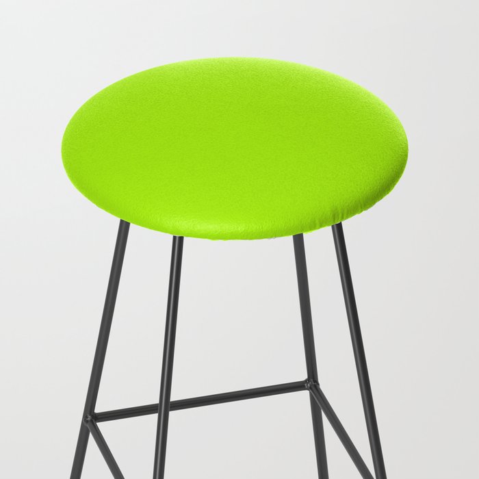 Solid Bright Green Yellow Neon Color Stool Gallery Image 2