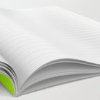 Solid Bright Green Yellow Neon Color Notebook Gallery Image 2