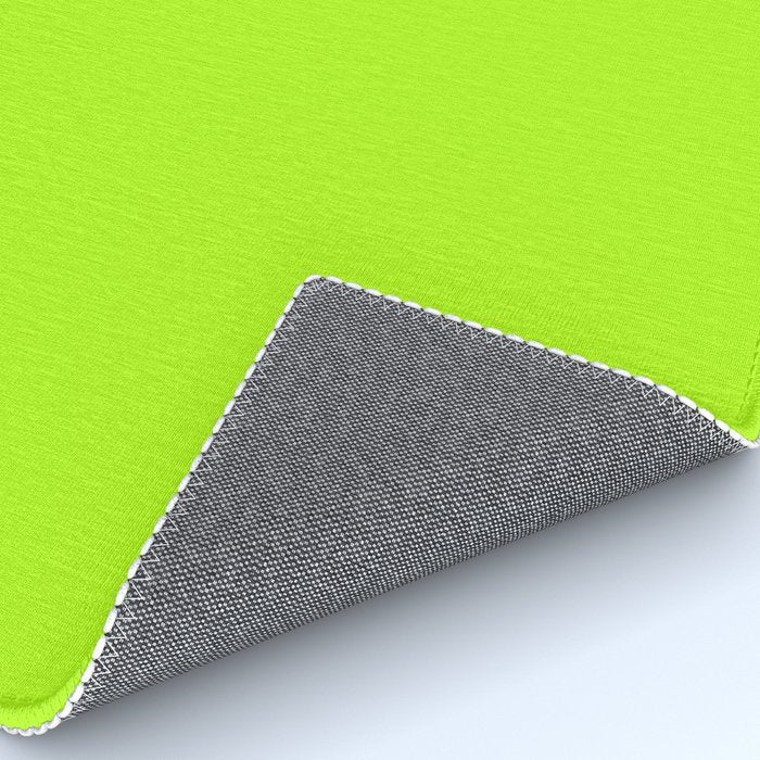 Solid Bright Green Yellow Neon Color Rug Gallery Image 4