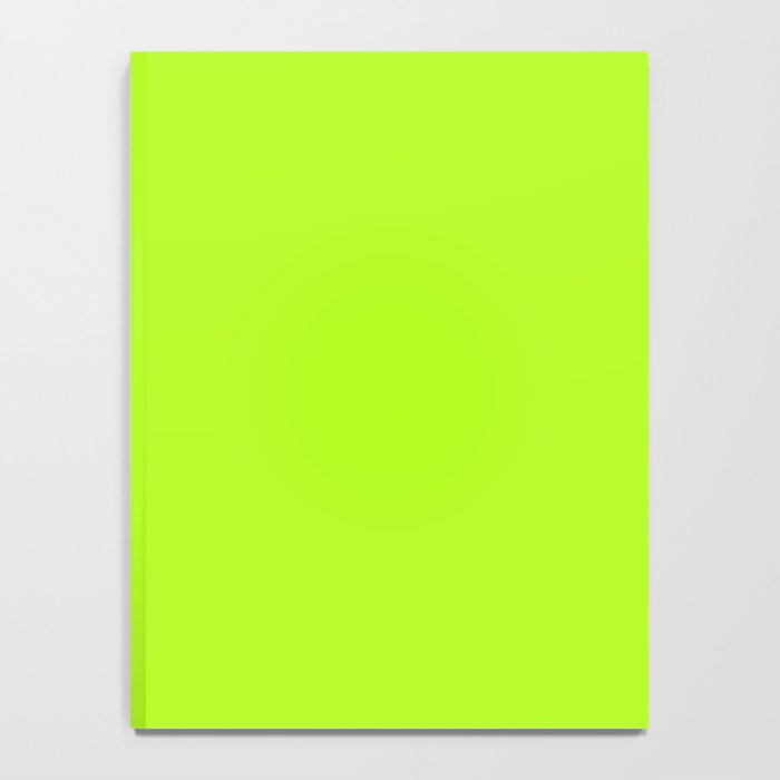 Solid Bright Green Yellow Neon Color Notebook Gallery Image 4