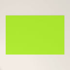 Solid Bright Green Yellow Neon Color Welcome Mat Gallery Image 1