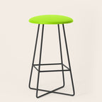 Solid Bright Green Yellow Neon Color Stool Gallery Image 1