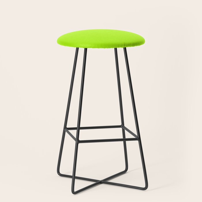 Solid Bright Green Yellow Neon Color Stool Gallery Image 1