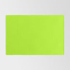 Solid Bright Green Yellow Neon Color Rug Gallery Image 2