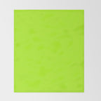 Solid Bright Green Yellow Neon Color Throw Blanket Gallery Image 2