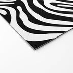 Abstract black and white stripe line pattern Welcome Mat Gallery Image 2