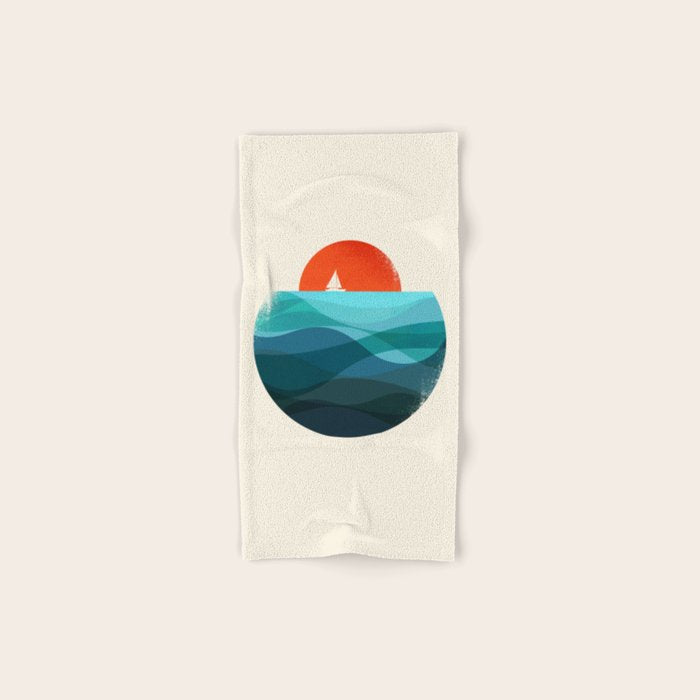Deep blue ocean Bath Towel Gallery Image 1