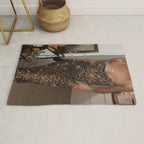 LEOPARD DRESS | fashion | glamour | glitter | sparkle | bling | woman | party | elegant | collage  Rug Gallery Image 1