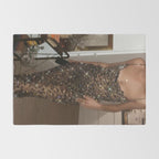 LEOPARD DRESS | fashion | glamour | glitter | sparkle | bling | woman | party | elegant | collage  Rug Gallery Image 2