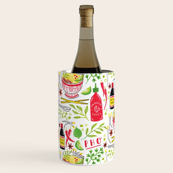 Vietnamese Pho Soup Sriracha Wine Chiller Gallery Image 1