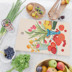 Fresh Tomatoes and Flowers Cutting Board Gallery Image 2
