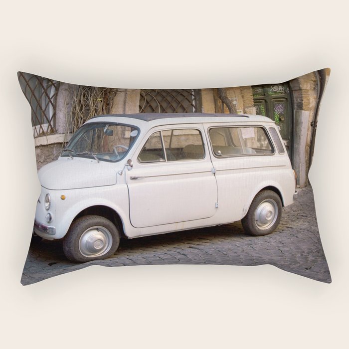 Trastevere Street - Travel Photography, Rome Italy Rectangular Pillow Gallery Image 1