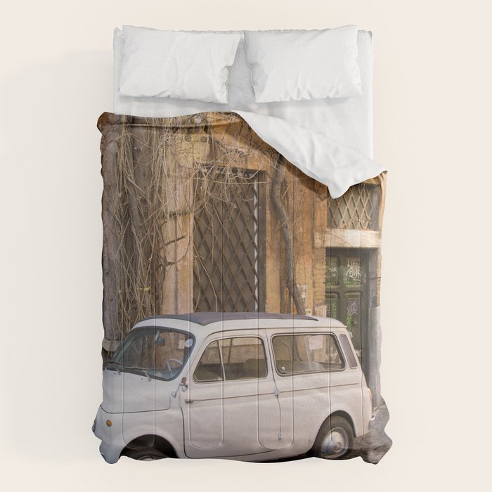 Trastevere Street - Travel Photography, Rome Italy Comforter Gallery Image 6