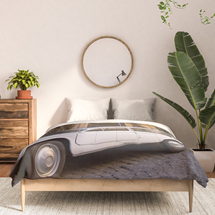 Trastevere Street - Travel Photography, Rome Italy Comforter Gallery Image 3